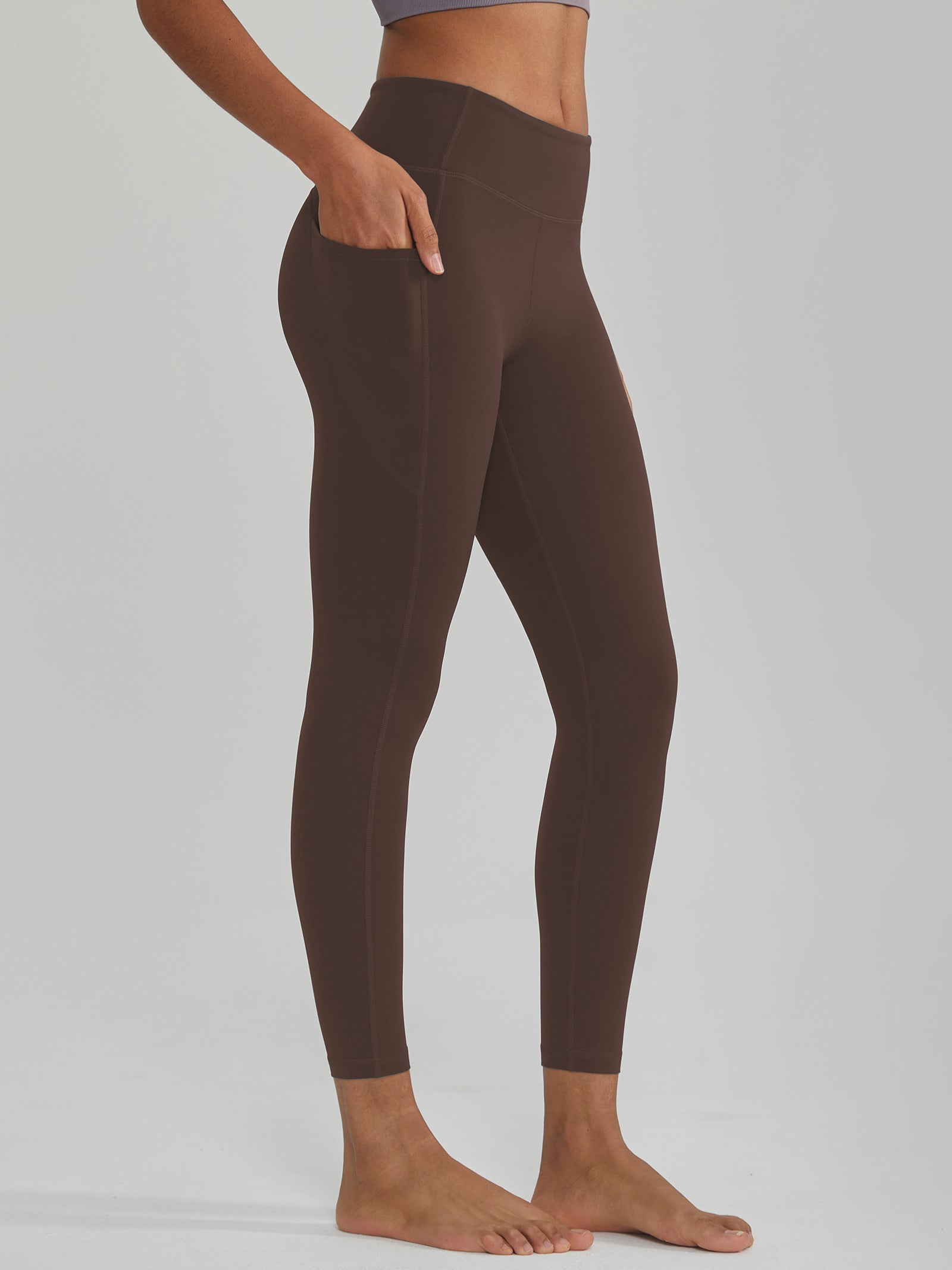 High-Waisted Yoga Pants Dual Side Pockets