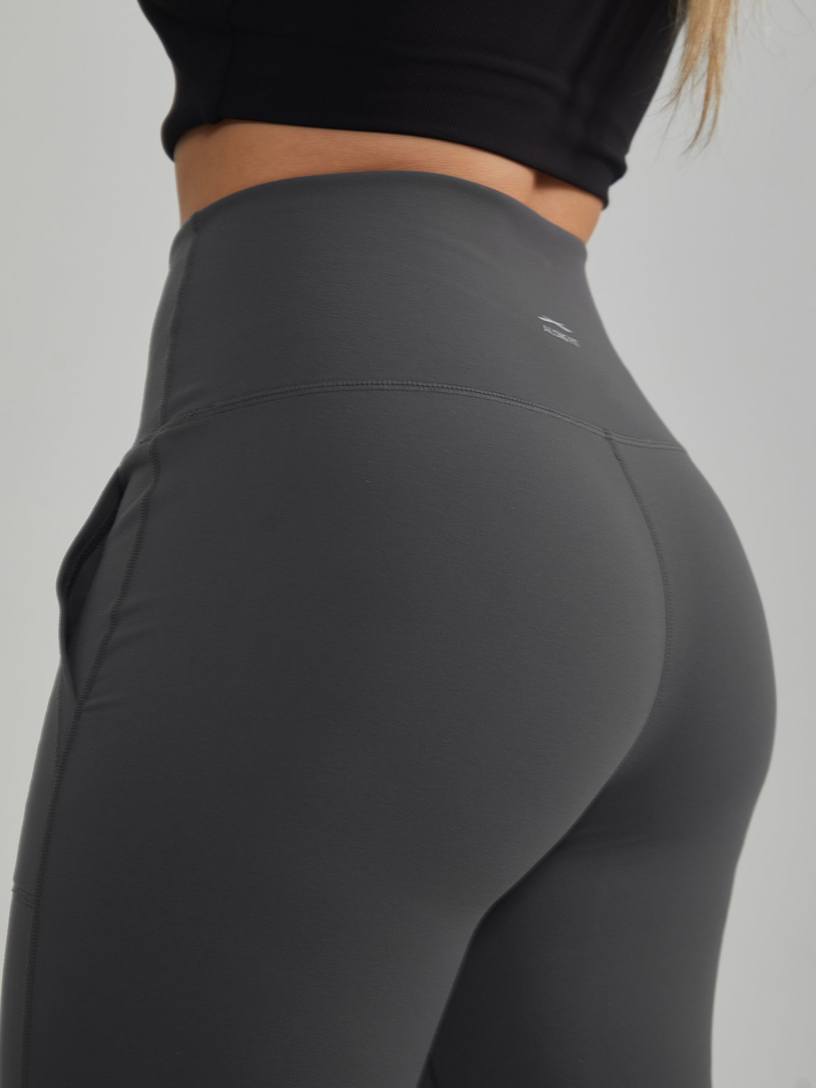 Widened High-Waisted Flared Yoga Pants Double Sided Front Pocket