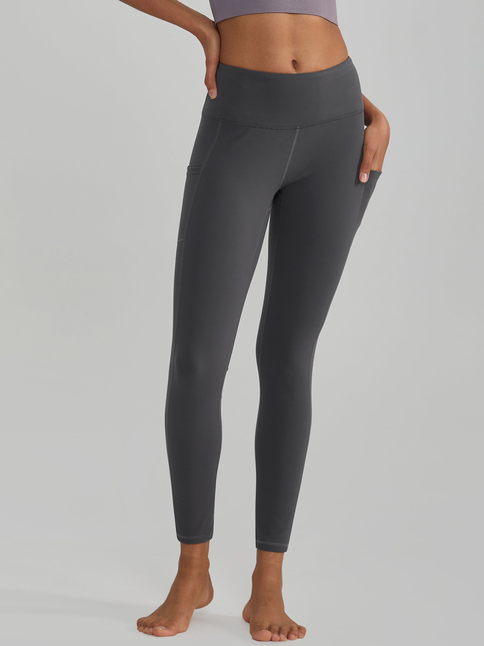 Buttery Soft High Waisted Yoga Pants Non-See-Through Full-Length Tights