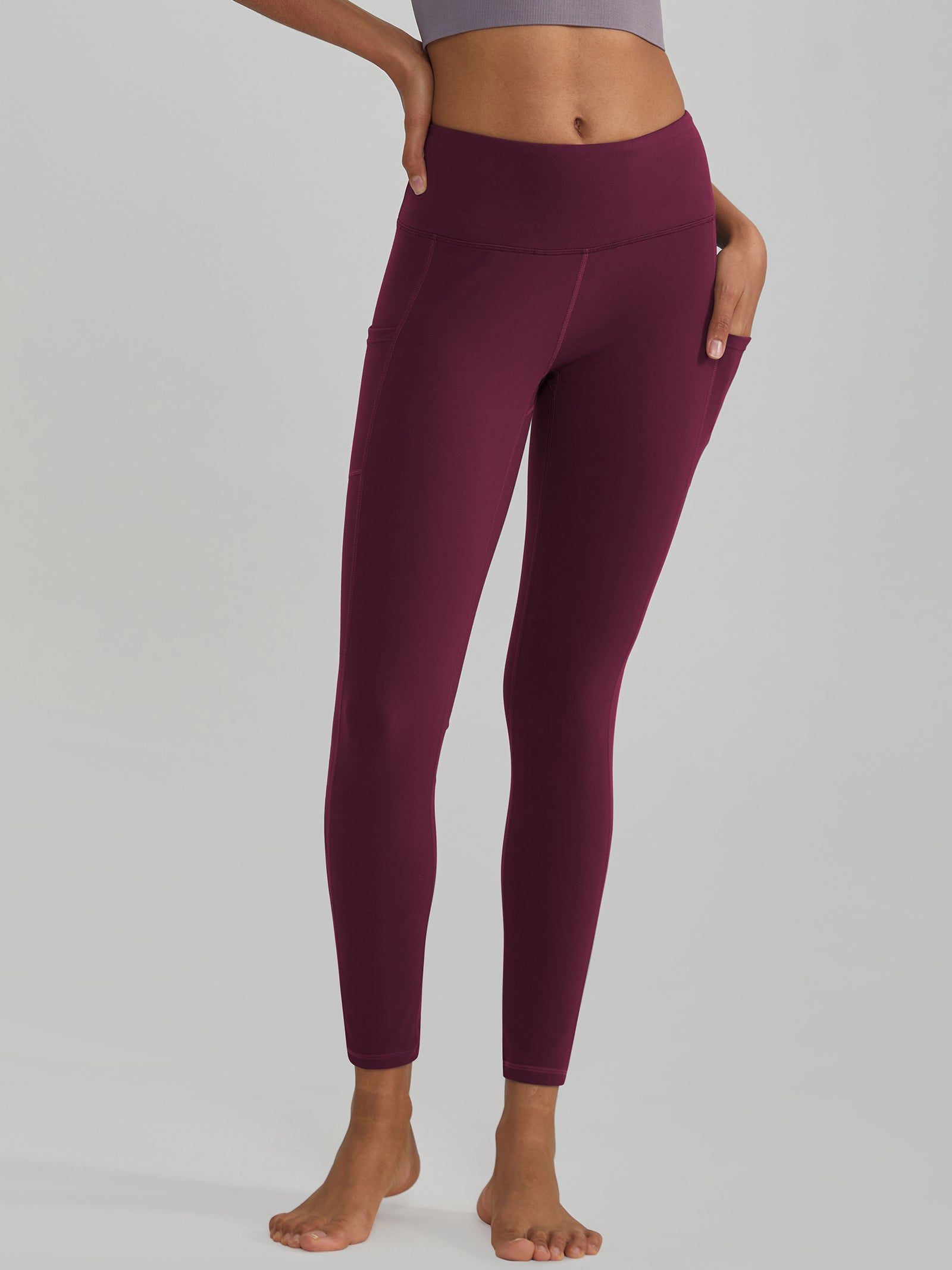 Buttery Soft High Waisted Yoga Pants Non-See-Through Full-Length Tights