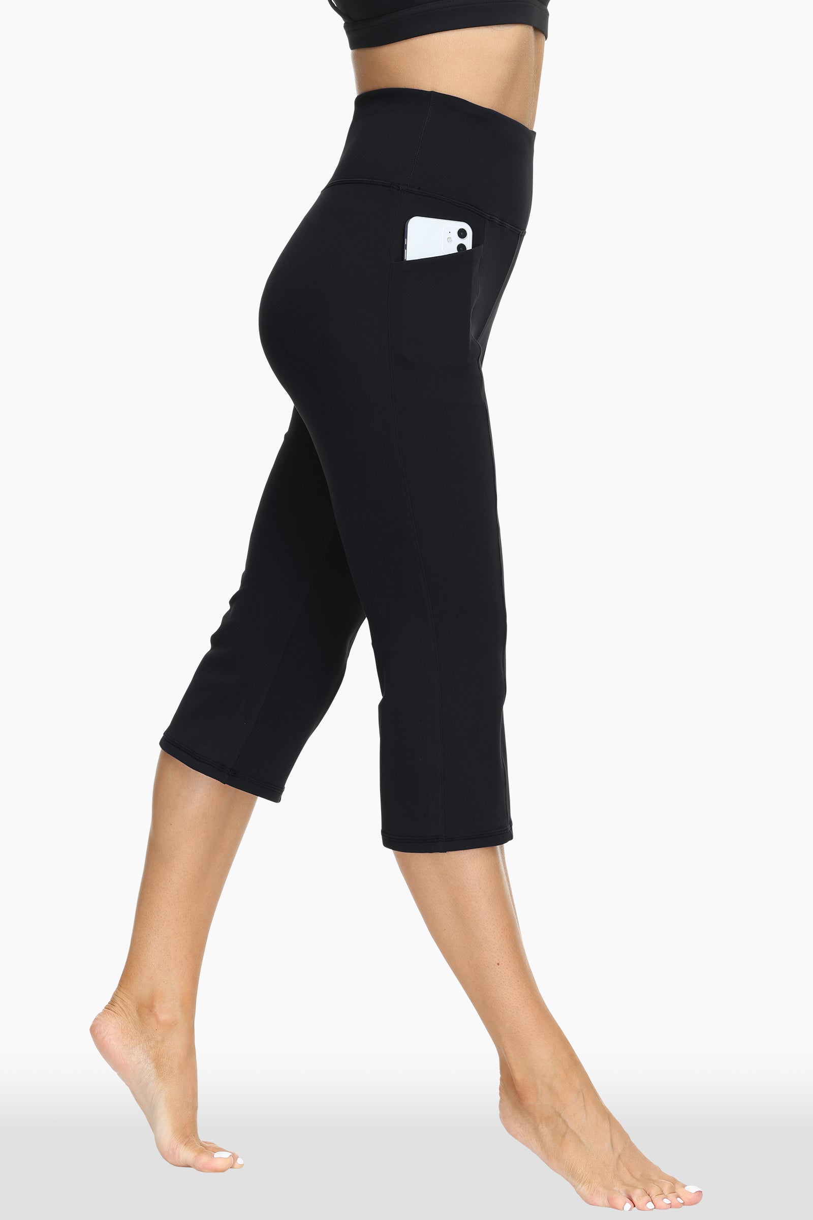 Non-See-Through Capri Leggings for Women High Waisted Buttery Soft Yoga Pants