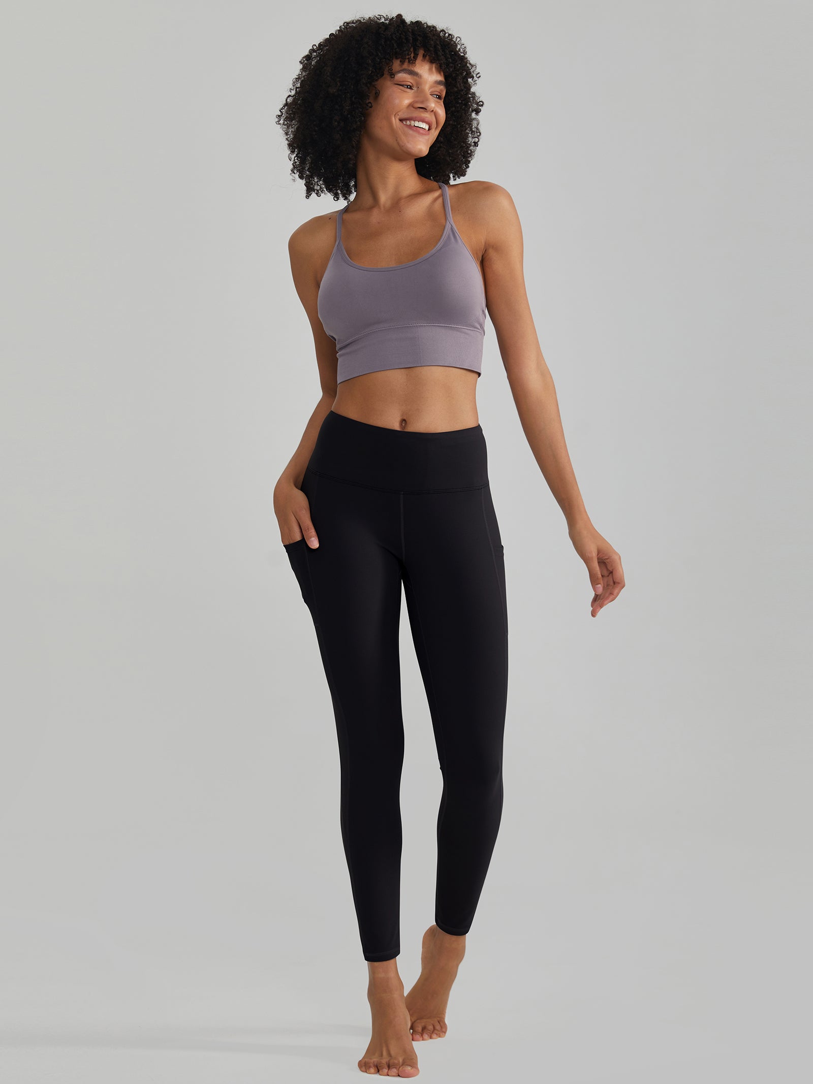 Buttery Soft High Waisted Yoga Pants Non-See-Through Full-Length Tights