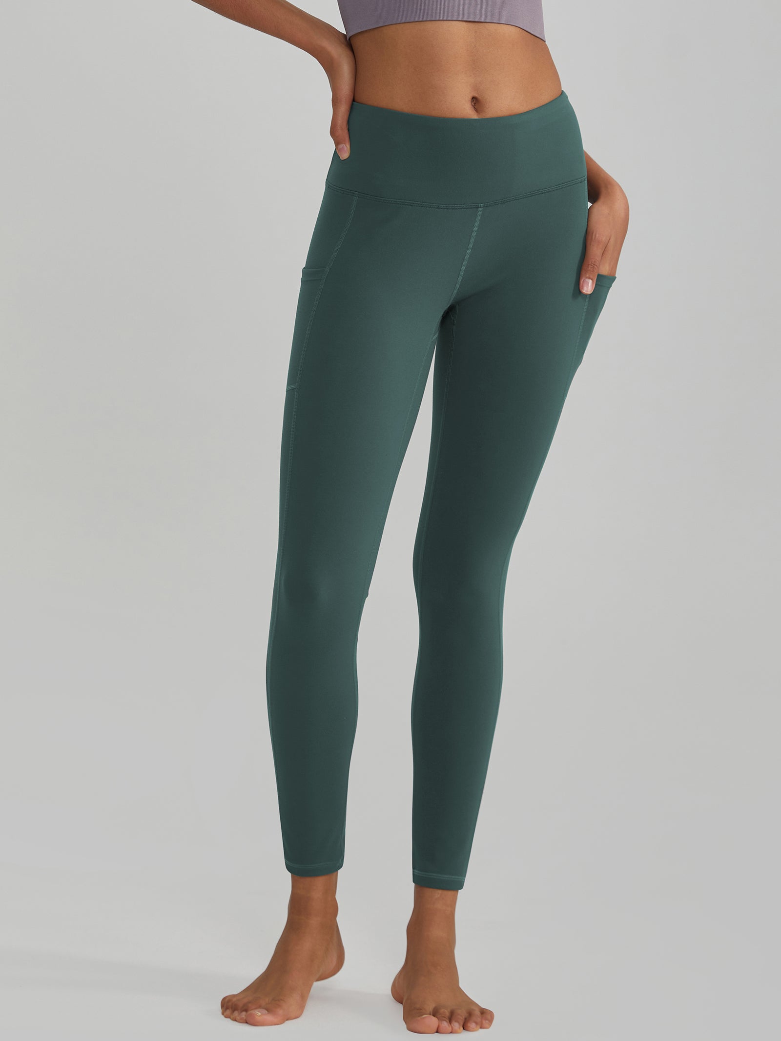 Buttery Soft High Waisted Yoga Pants Non-See-Through Full-Length Tights