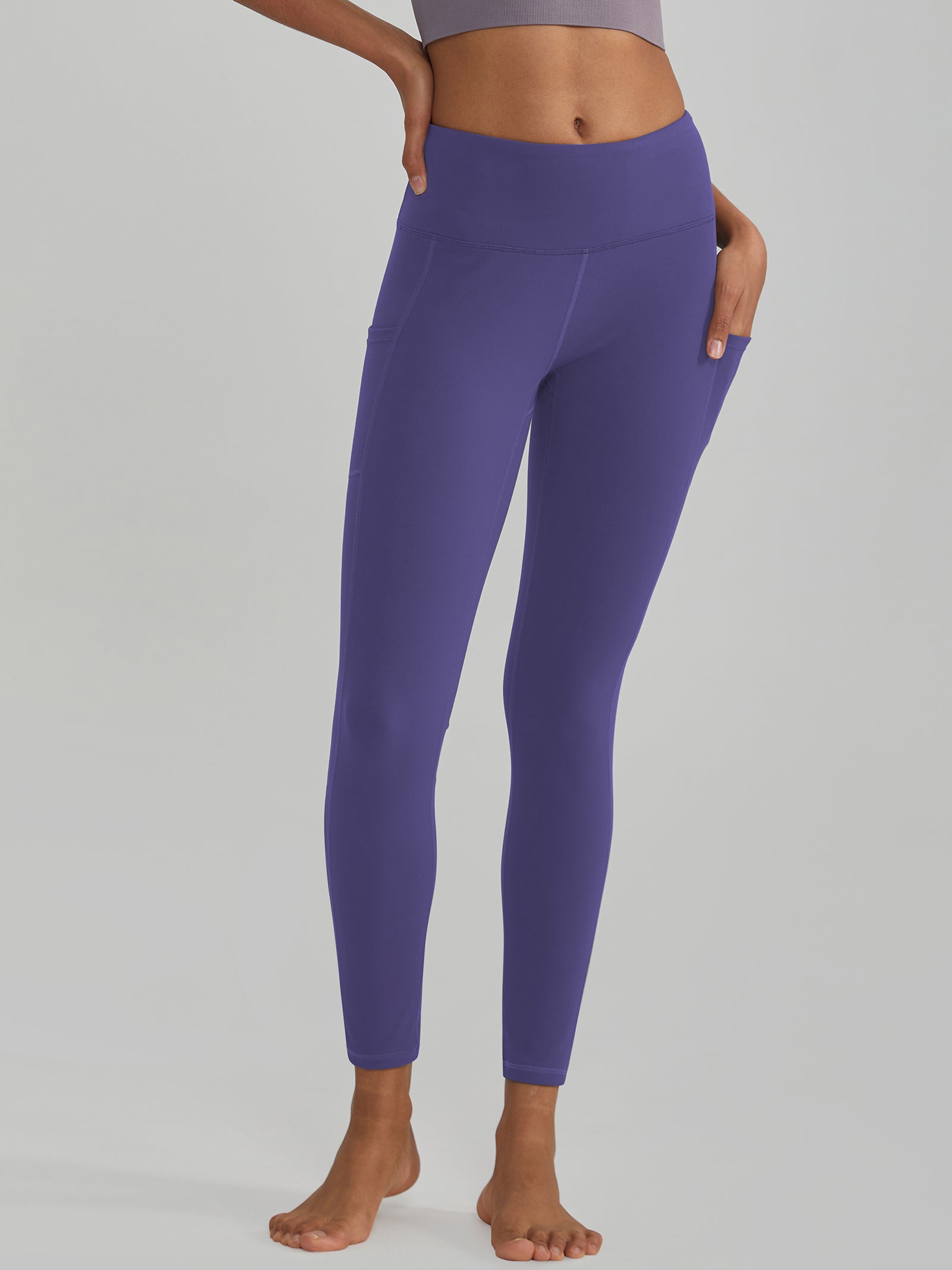 Buttery Soft High Waisted Yoga Pants Non-See-Through Full-Length Tights