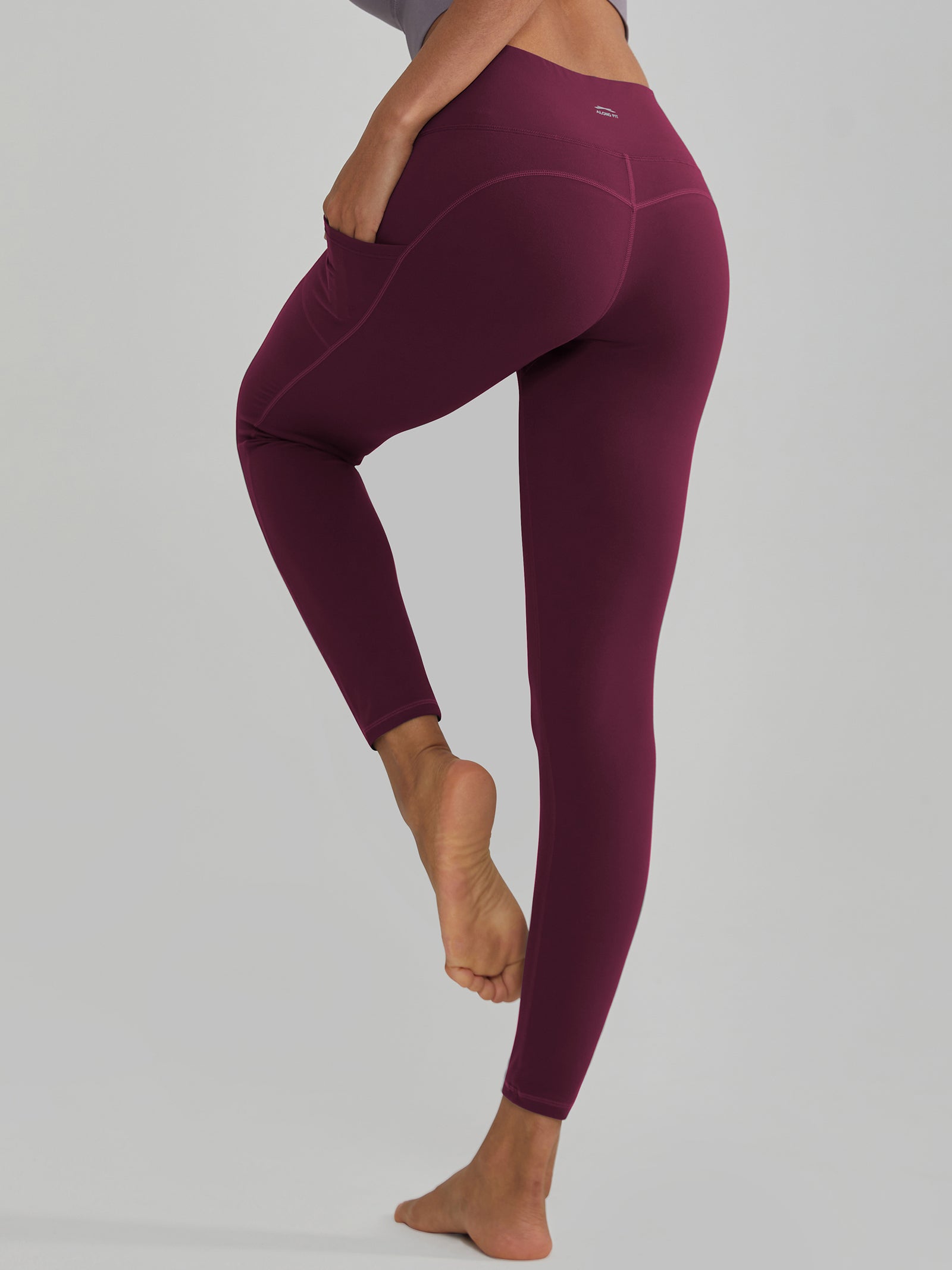 Buttery Soft High Waisted Yoga Pants Non-See-Through Full-Length Tights