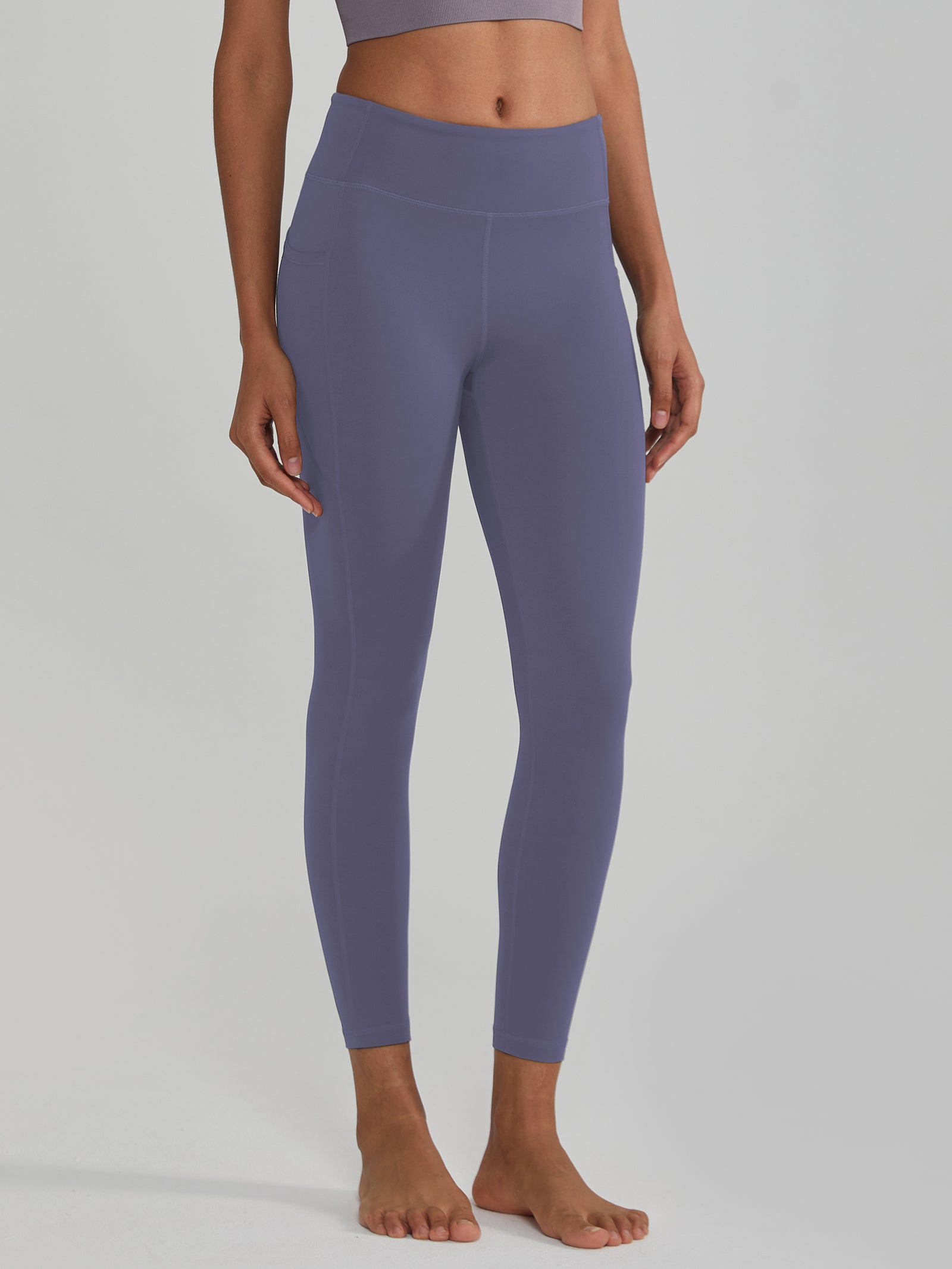 High-Waisted Yoga Pants Dual Side Pockets