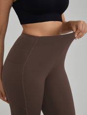 High-Waisted Yoga Pants Dual Side Pockets