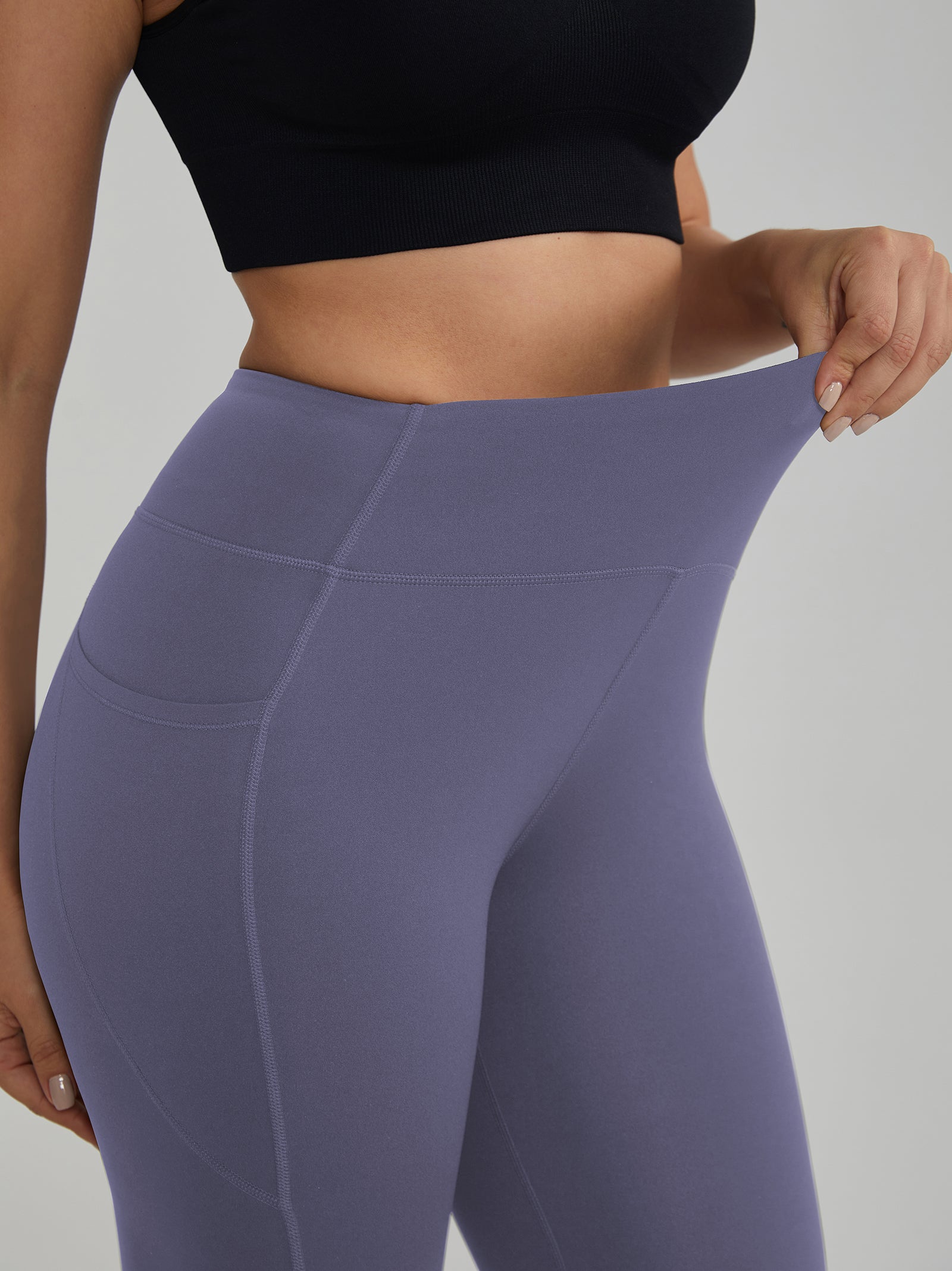 High-Waisted Yoga Pants Dual Side Pockets