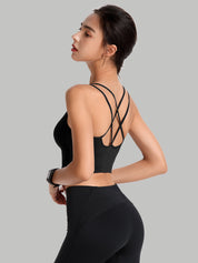 Seamless High-Performance Yoga Tank One-Piece Active Backless