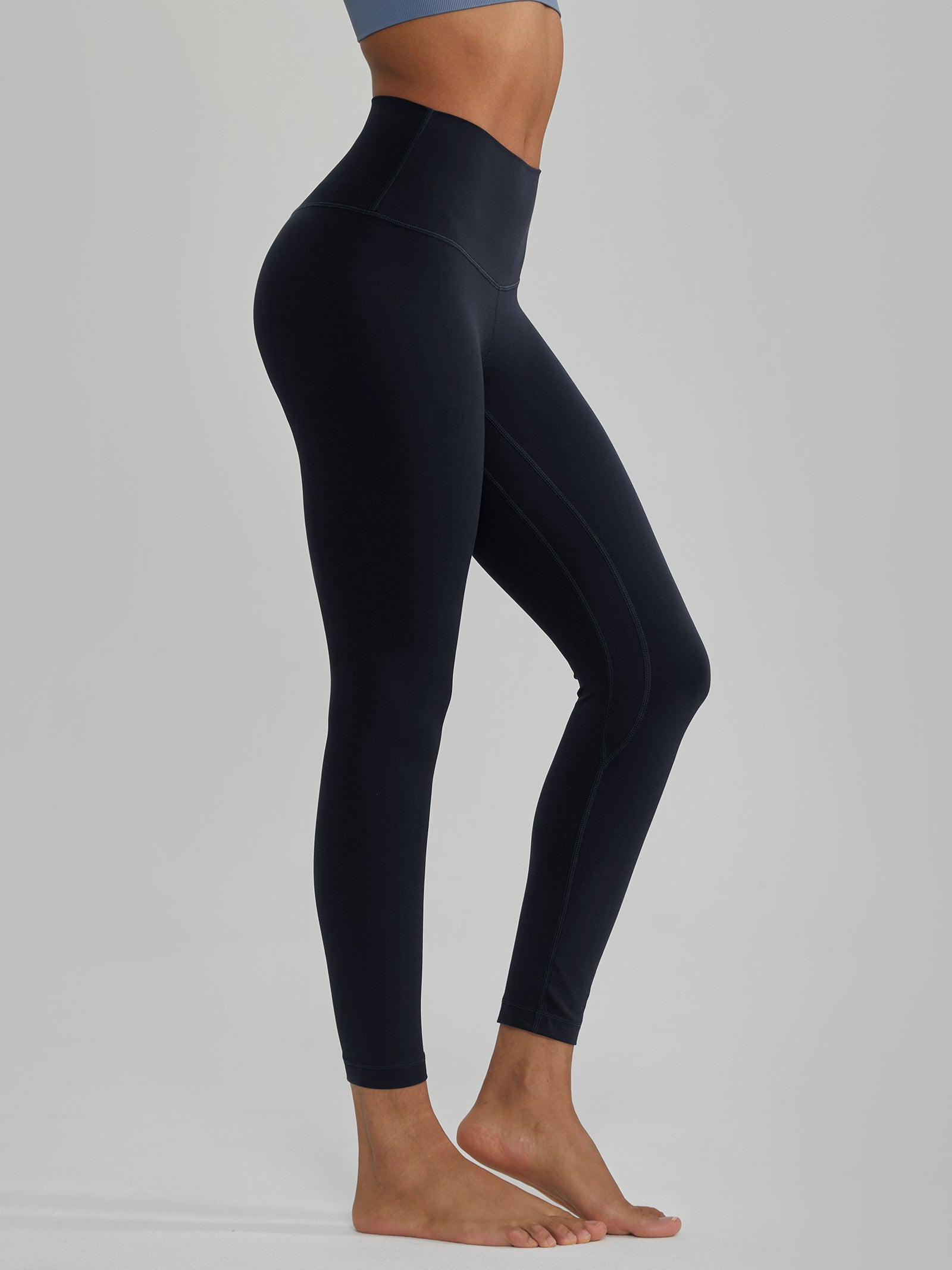 High-Waisted Yoga Pants Hidden Pocket on the Front Left Waistband