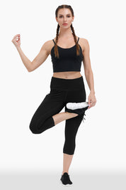 Buttery Soft High Waisted Non-See-Through Capri Leggings