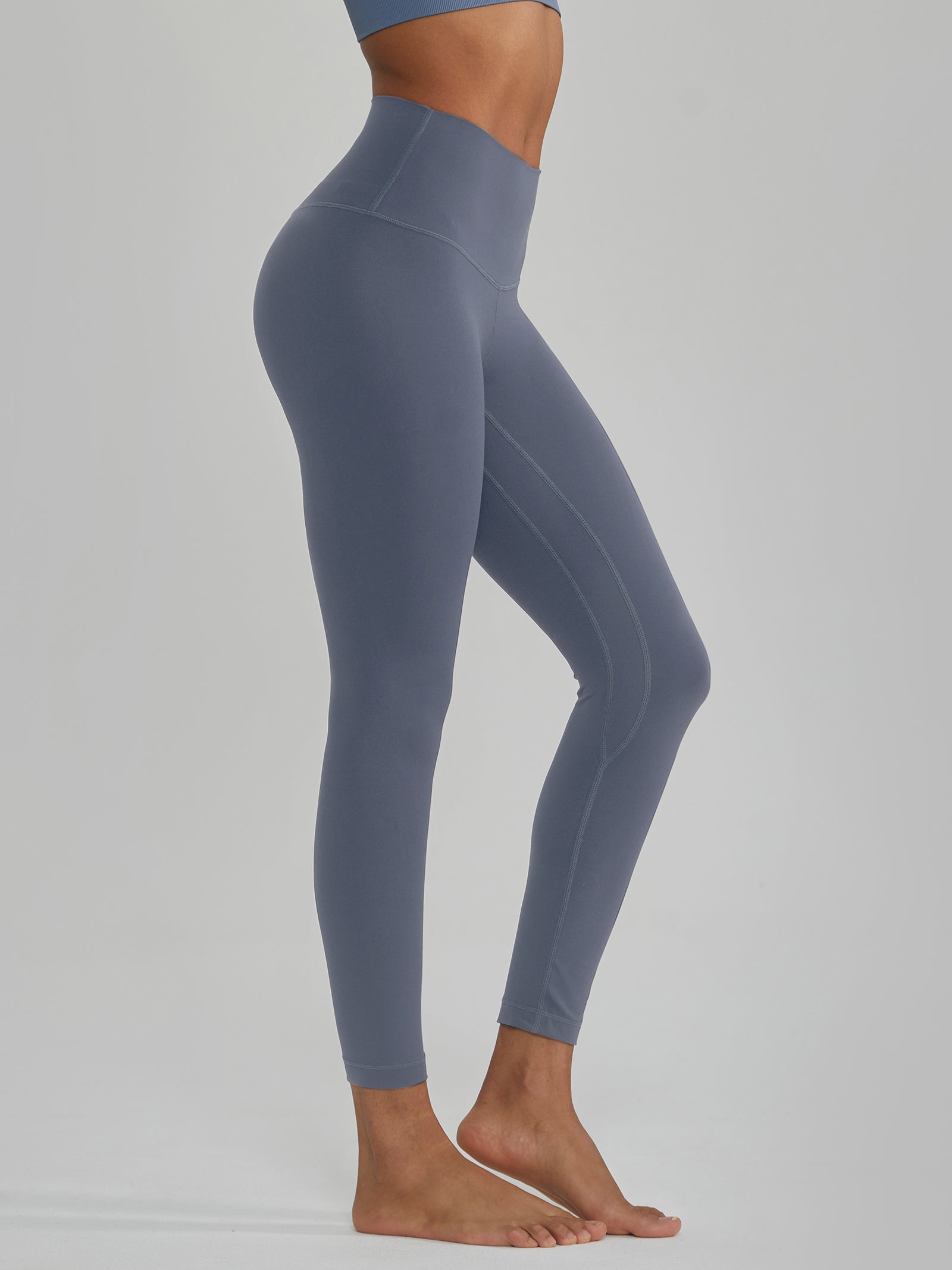 High-Waisted Yoga Pants Hidden Pocket on the Front Left Waistband