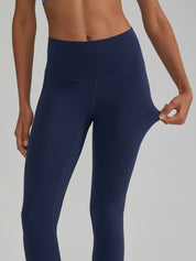 High-Waisted Yoga Pants Hidden Pocket on the Front Left Waistband