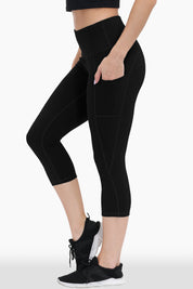 Buttery Soft High Waisted Non-See-Through Capri Leggings