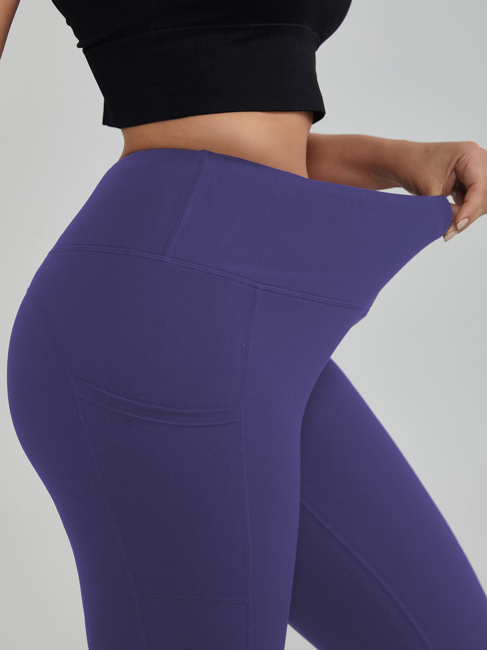 Buttery Soft High Waisted Yoga Pants Non-See-Through Full-Length Tights