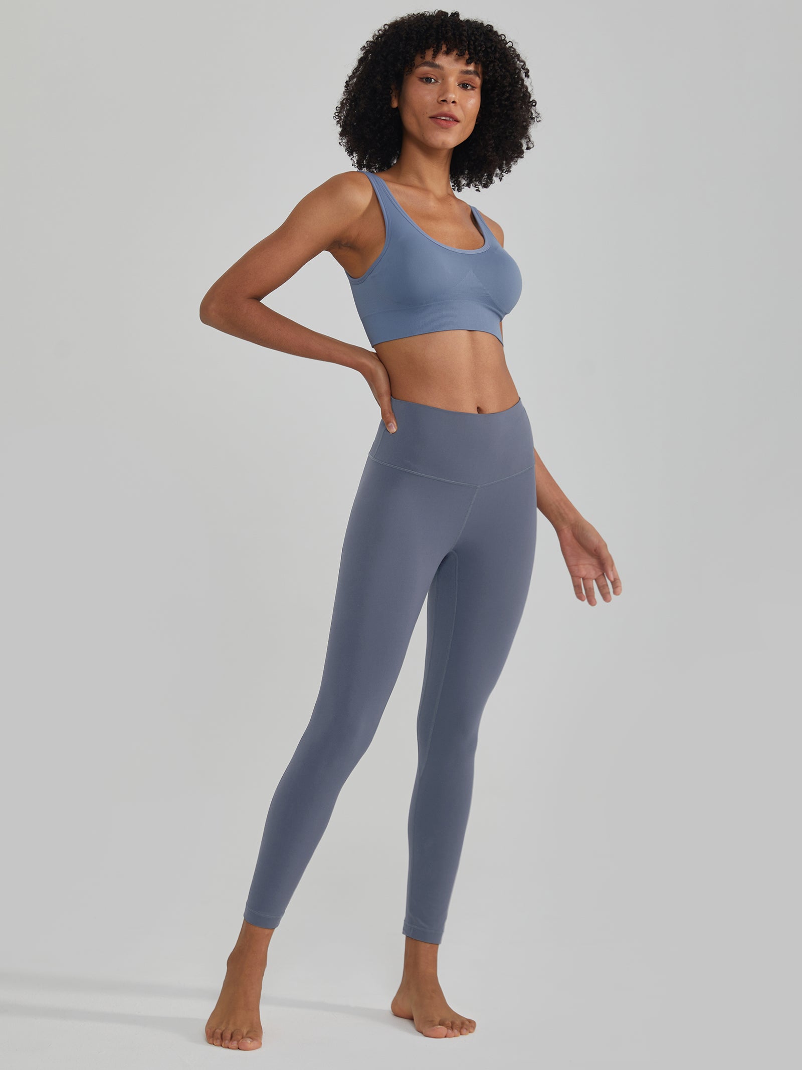 High-Waisted Yoga Pants Hidden Pocket on the Front Left Waistband