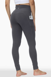 V-Cut Buttery Soft Crossover High Waisted Pants Non-See-Through Full-Length Tights