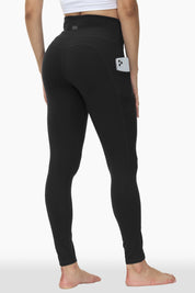 V-Cut Buttery Soft Crossover High Waisted Pants Non-See-Through Full-Length Tights