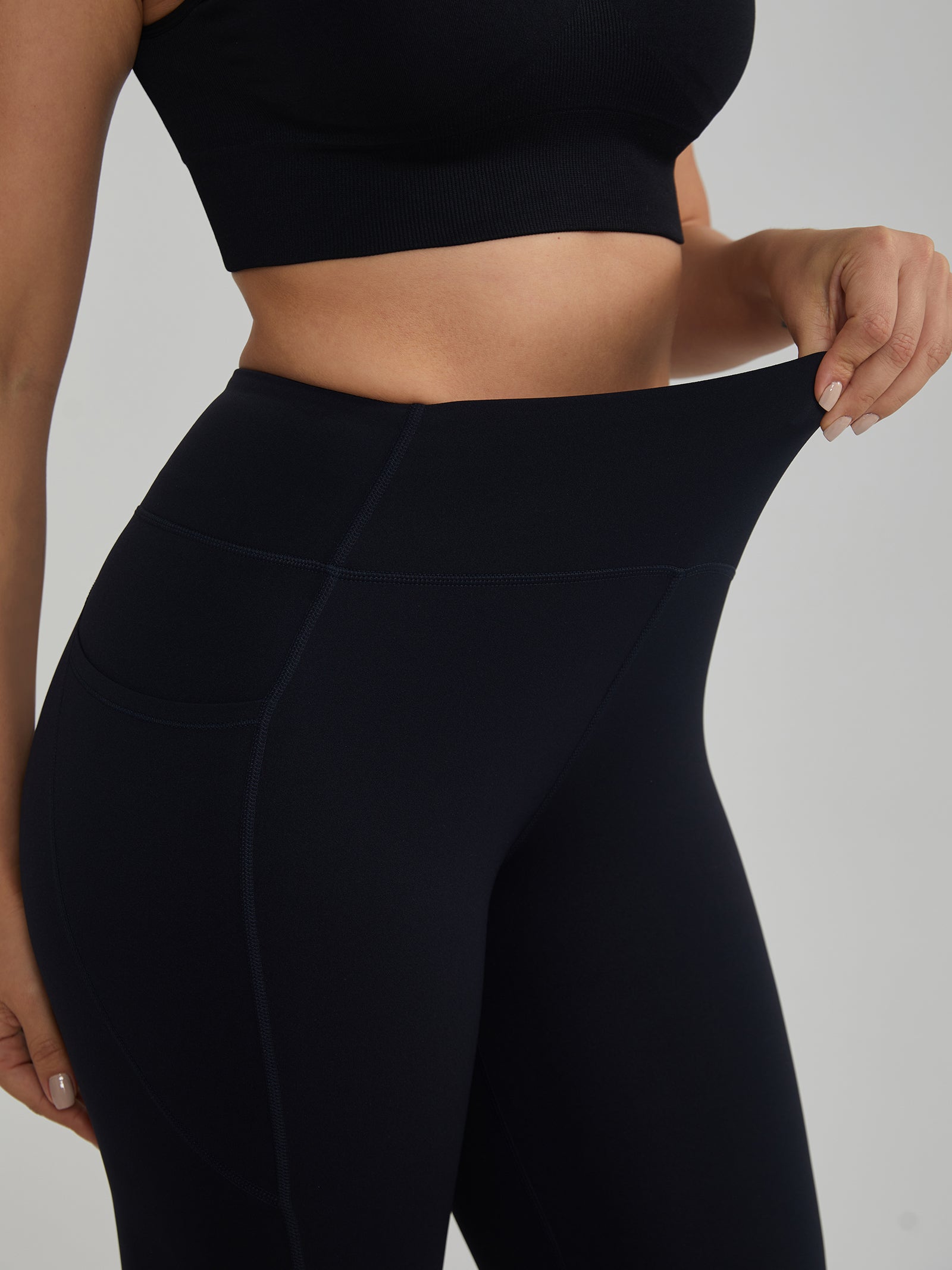 High-Waisted Yoga Pants Dual Side Pockets