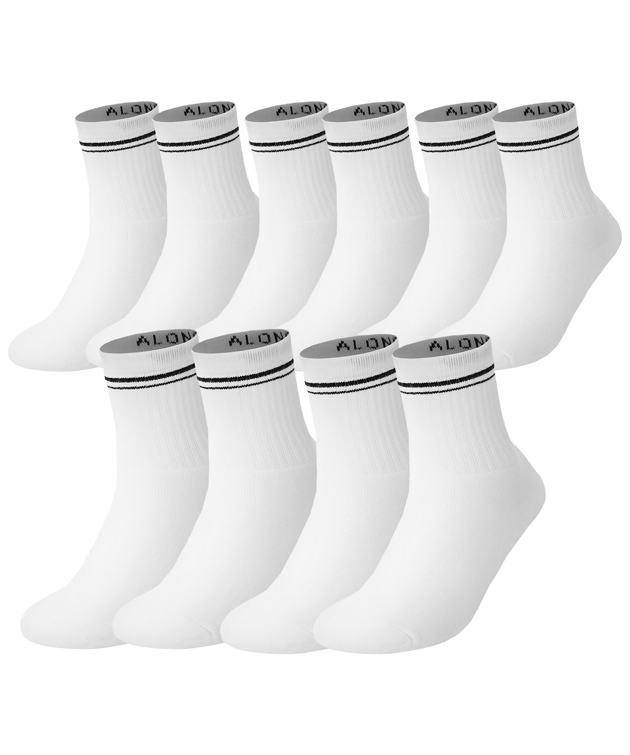 Womens Crew Cotton Vintage Soft Sport Socks